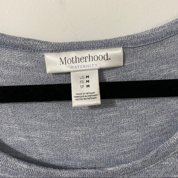 Motherhood Maternity Blue & Plaid Shirt Medium - Picture 3 of 4